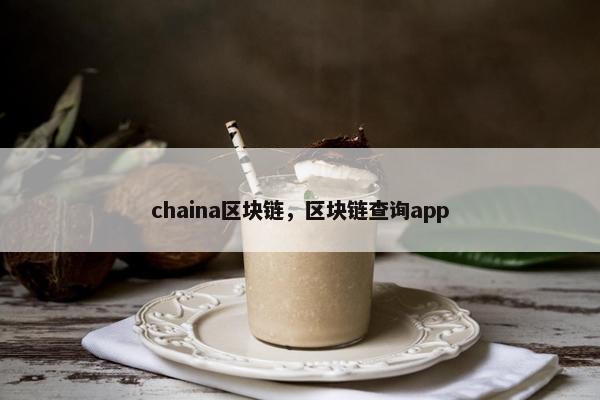 chaina区块链，区块链查询app