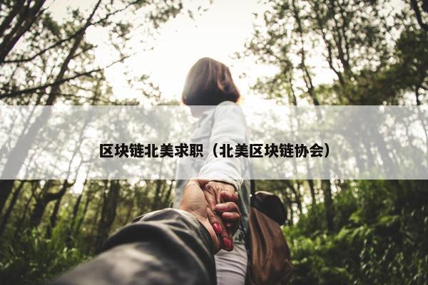 区块链北美求职（北美区块链协会）