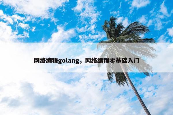 网络编程golang，网络编程零基础入门
