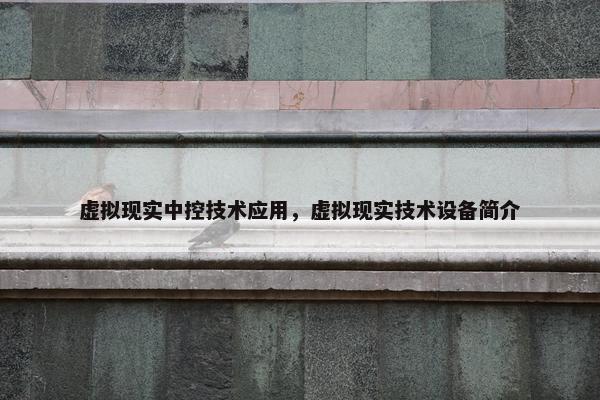 虚拟现实中控技术应用，虚拟现实技术设备简介