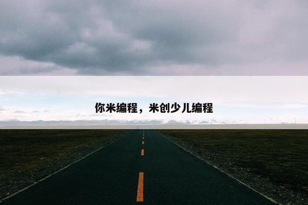 你米编程，米创少儿编程