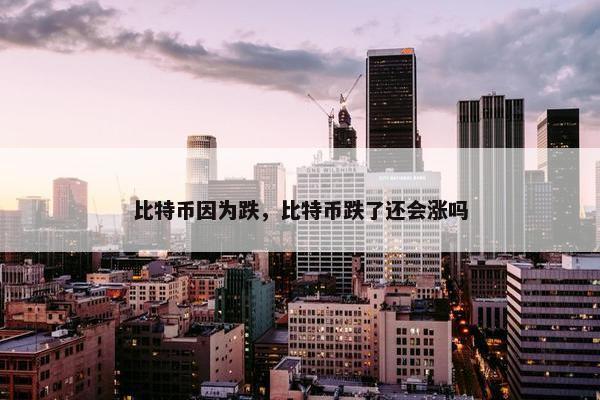 比特币因为跌，比特币跌了还会涨吗