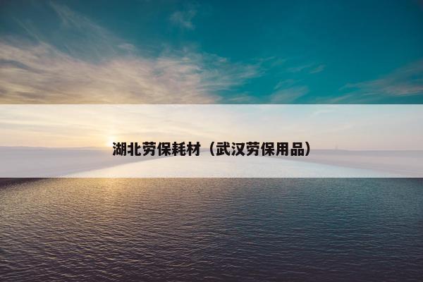 湖北劳保耗材（武汉劳保用品）