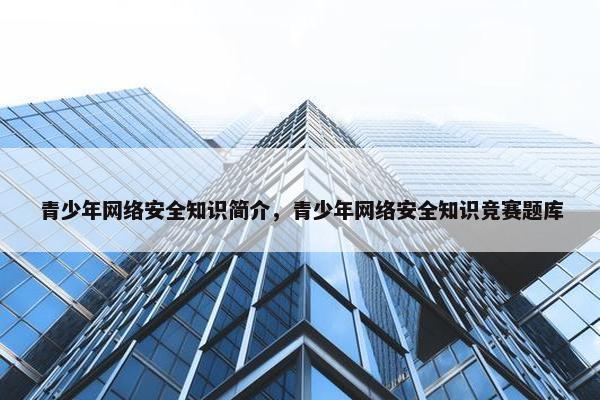 青少年网络安全知识简介，青少年网络安全知识竞赛题库
