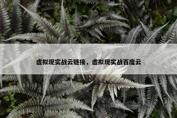 虚拟现实战云链接，虚拟现实战百度云