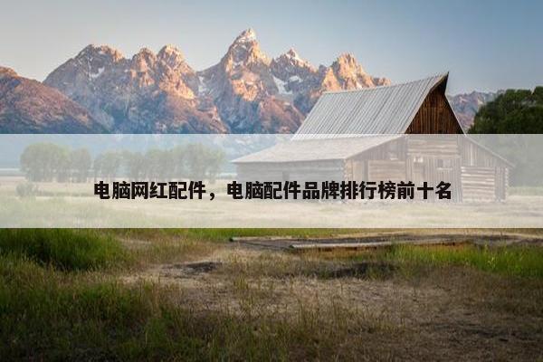 电脑网红配件，电脑配件品牌排行榜前十名