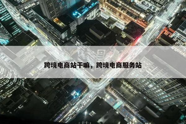 跨境电商站干嘛，跨境电商服务站
