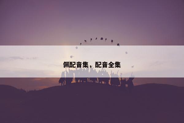 佩配音集，配音全集