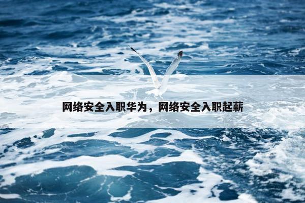 网络安全入职华为，网络安全入职起薪