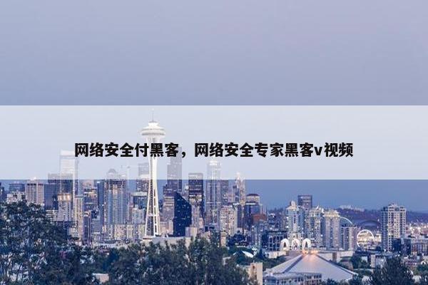 网络安全付黑客，网络安全专家黑客v视频