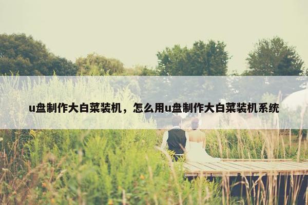 u盘制作大白菜装机，怎么用u盘制作大白菜装机系统