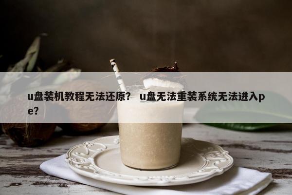 u盘装机教程无法还原？ u盘无法重装系统无法进入pe？