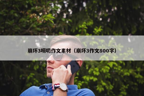 崩坏3唠叨作文素材（崩坏3作文800字）