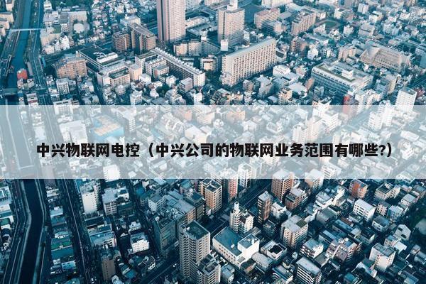 中兴物联网电控（中兴公司的物联网业务范围有哪些?）