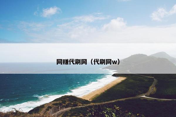 网赚代刷网（代刷网w）
