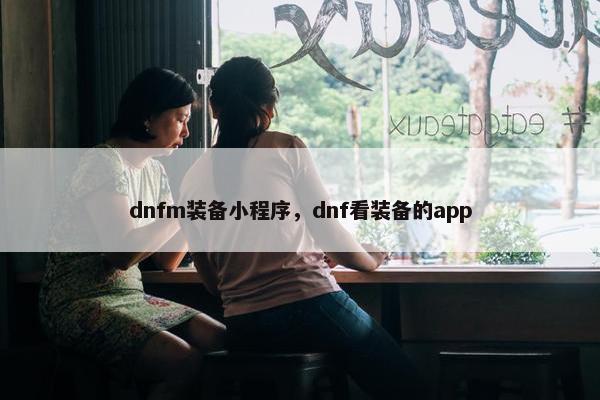 dnfm装备小程序，dnf看装备的app