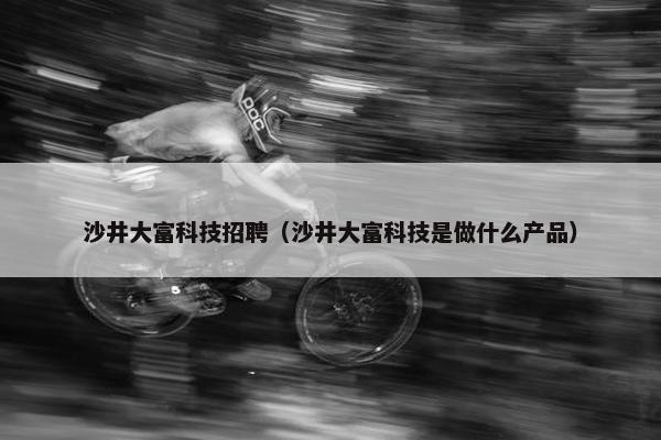 沙井大富科技招聘（沙井大富科技是做什么产品）