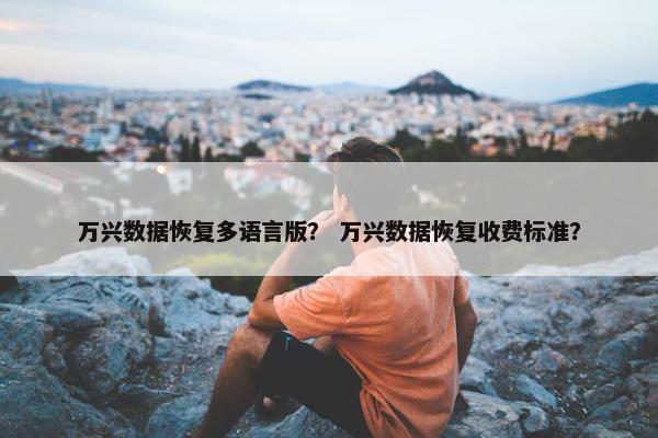 万兴数据恢复多语言版？ 万兴数据恢复收费标准？