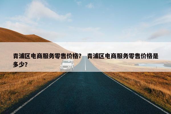 青浦区电商服务零售价格？ 青浦区电商服务零售价格是多少？