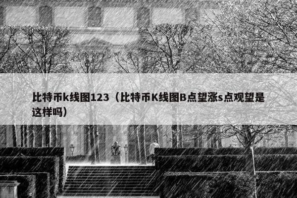 比特币k线图123（比特币K线图B点望涨s点观望是这样吗）