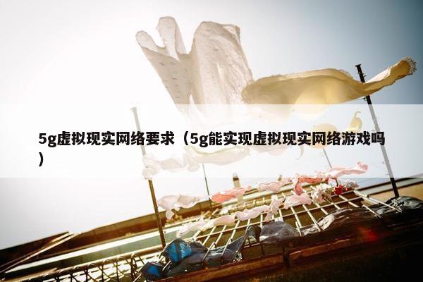 5g虚拟现实网络要求（5g能实现虚拟现实网络游戏吗）