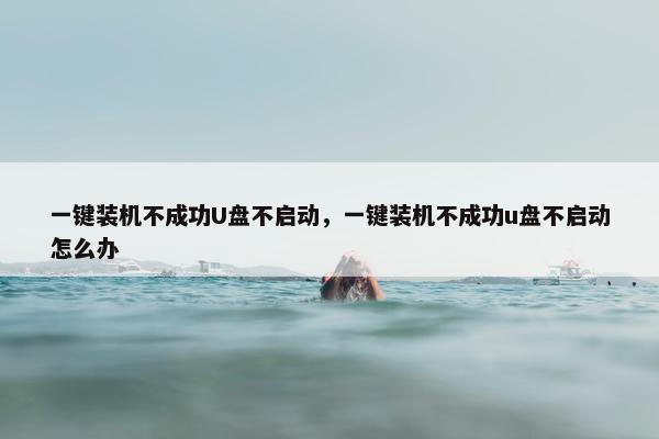 一键装机不成功U盘不启动，一键装机不成功u盘不启动怎么办