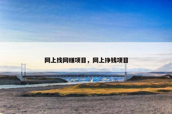 网上找网赚项目，网上挣钱项目