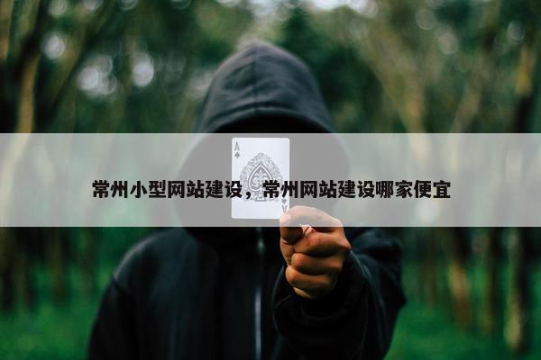 常州小型网站建设，常州网站建设哪家便宜