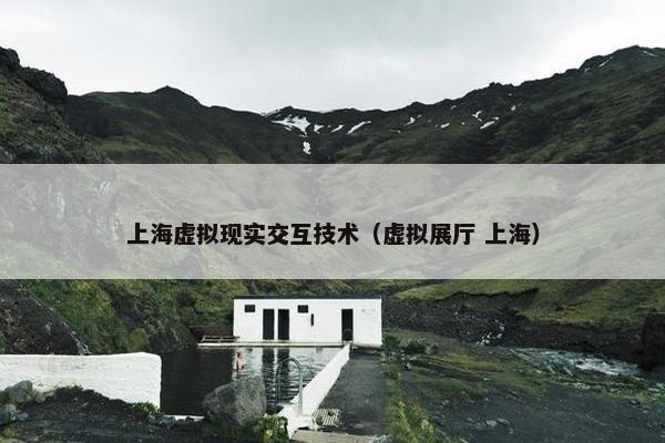 上海虚拟现实交互技术（虚拟展厅 上海）