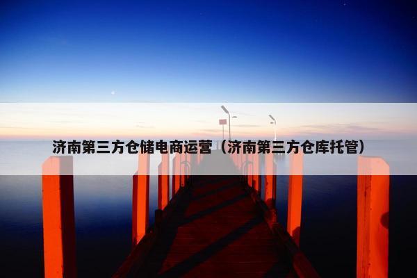 济南第三方仓储电商运营（济南第三方仓库托管）