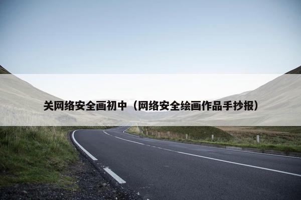 关网络安全画初中（网络安全绘画作品手抄报）