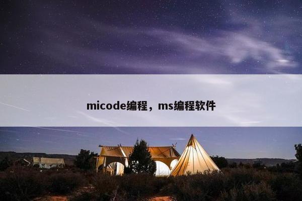 micode编程，ms编程软件