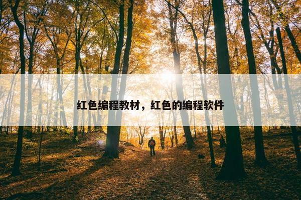 红色编程教材，红色的编程软件