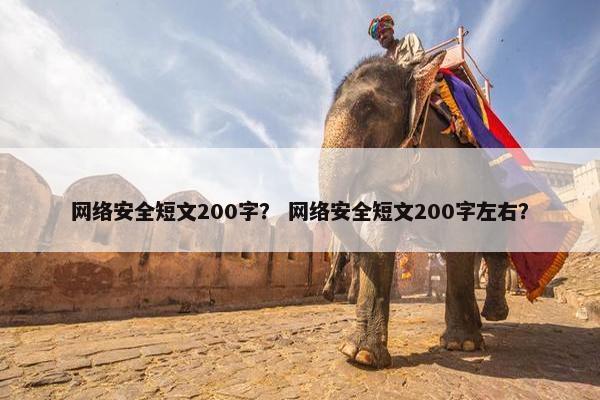 网络安全短文200字？ 网络安全短文200字左右？
