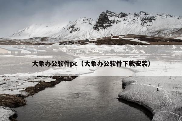 大象办公软件pc（大象办公软件下载安装）