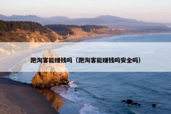 跑淘客能赚钱吗（跑淘客能赚钱吗安全吗）